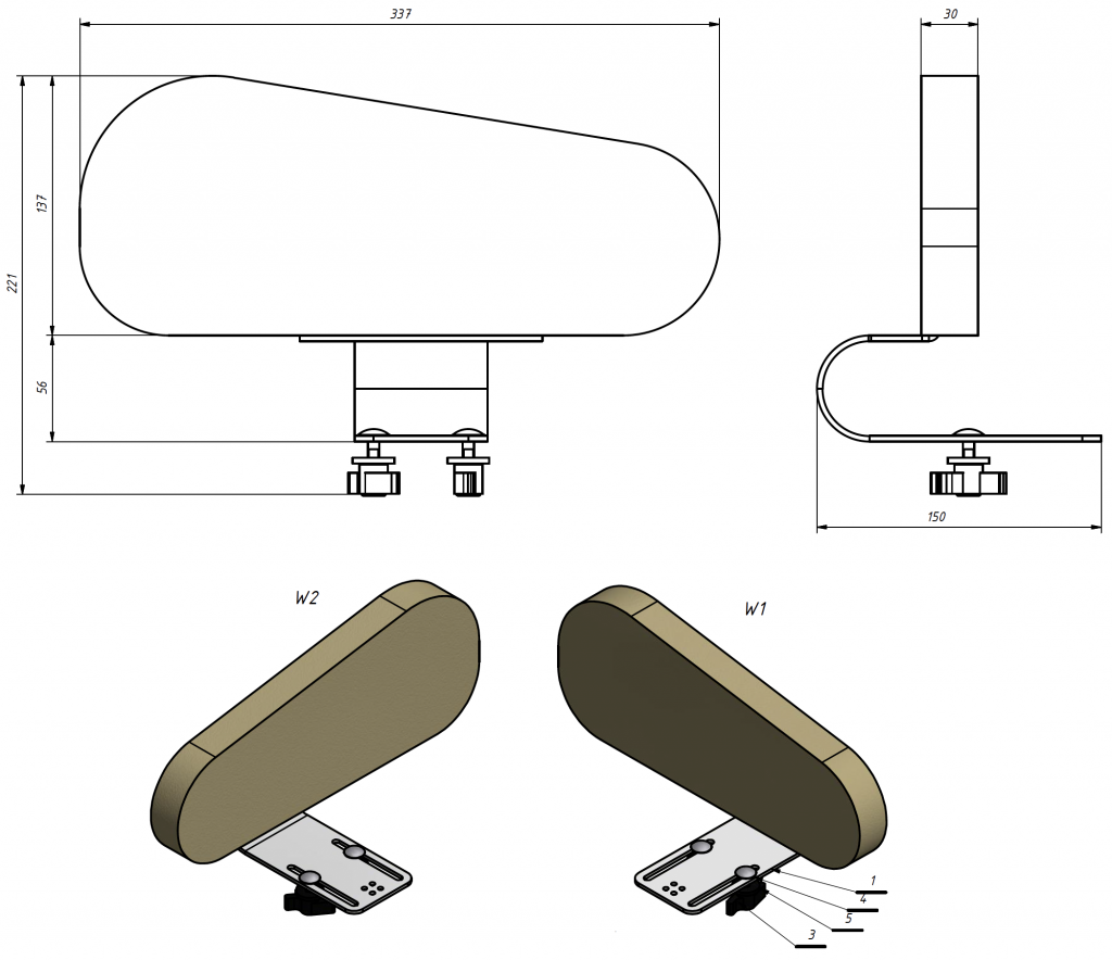 Soporte de cadera Jordi - Rehagirona