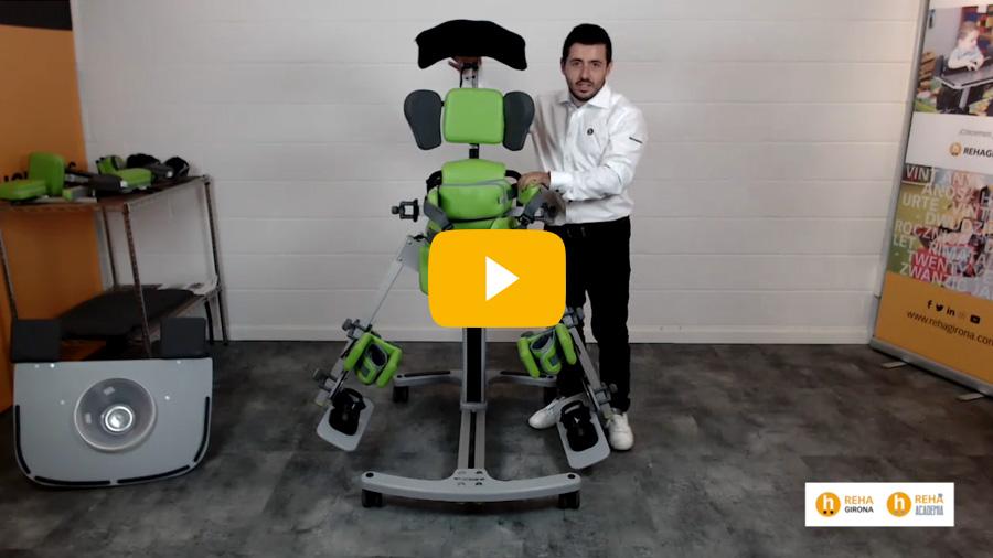 Visualiza el vídeo de la presentación del bipedestador Standz Talla 2 - Rehagirona